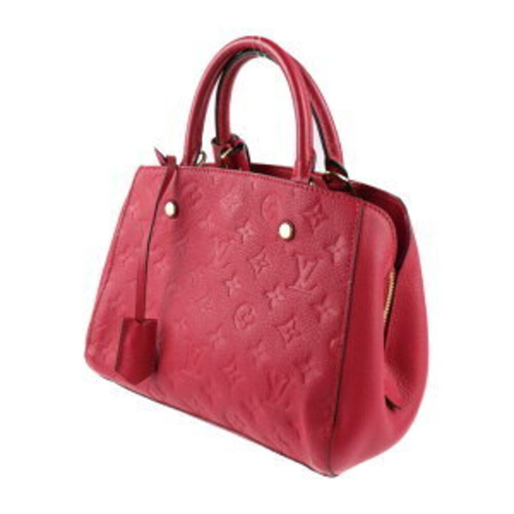 LOUIS VUITTON Montaigne Monogram Empreinte handbag freesia leather shoulder bag - Picture 2 of 9